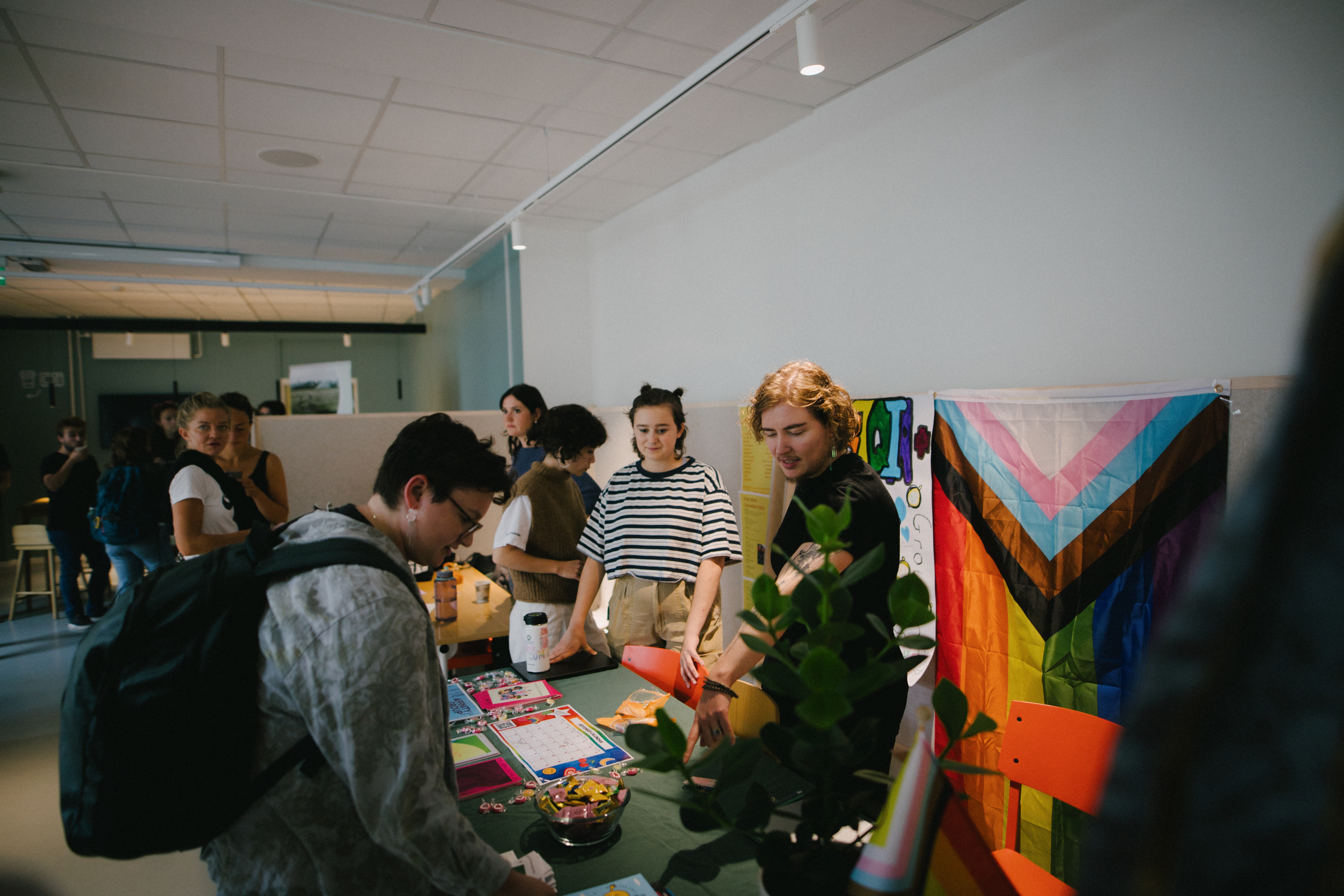Devin tables at the Activities Fair.